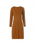 Strickkleid cognac