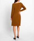 Strickkleid cognac