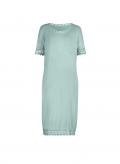Strickkleid mitAjourbordüre kalkmint