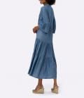 Stufenschnitt-Kleid  jeansblau
