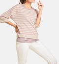 Sweatshirt + Top rosa-beige