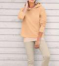 Sweatshirt mit Kapuze apricot