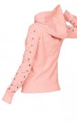 Sweatshirt mit Schnürung rosa