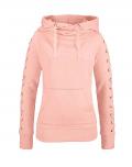 Sweatshirt mit Schnürung rosa