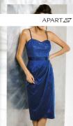 Taftkleid mit Pailletten royalblau Gr. 34