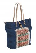 Tasche jeansblau-bunt