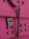 Tasche mit Nieten fuchsia