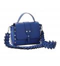 Tasche mit Nieten royalblau