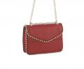 Tasche mit Perlen rot