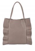 Tasche mit Volants mauve