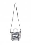 Tasche transparent-grau-silber