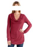 Top + Shirt mit Pailletten rot Gr. 34