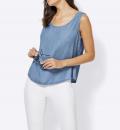 Top jeansblau