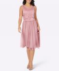 Tüll-Spitzen-Cocktailkleid hortensie