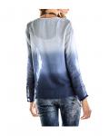 Tunika + Top blau-creme