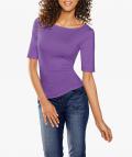 U-Boot-Stretchshirt lila
