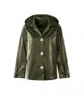 Übergangsjacke mit Glanz-Effekt oliv