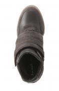 Velours-Glattleder-Boots khaki