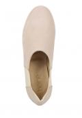 Veloursleder-Slipper beige