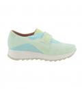 Veloursleder-Sneaker mint-türkis