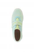 Veloursleder-Sneaker mint-türkis