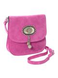 Veloursleder-Tasche pink