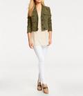 Velourslederjacke khaki