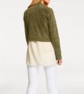 Velourslederjacke khaki