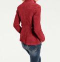 Velourslederjacke rot