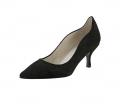 Velourslederpumps schwarz