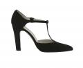 Velourslederpumps schwarz