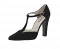 Velourslederpumps schwarz