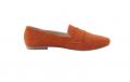 Velourslederslipper orange