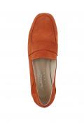 Velourslederslipper orange