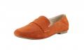 Velourslederslipper orange