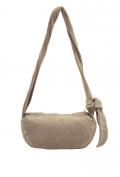 Veloursledertasche sand