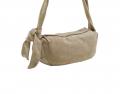 Veloursledertasche sand