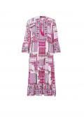 Volant-Druckkleid champagner-pink