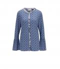 Volantshirt marine-blau