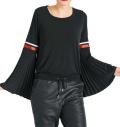 Volantshirt schwarz