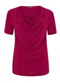 Wasserfall-Shirt dunkelpink