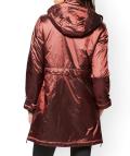 Wattierte Jacke rotbraun-metallic