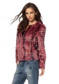 Webpelzjacke bordeaux