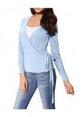 Wickelpullover bleu