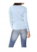 Wickelpullover bleu
