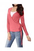 Wickelpullover koralle