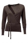 Wickelpullover schokobraun