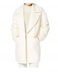 Woll-Longjacke creme