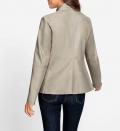 Ziegen-Nappaleder-Jacke sesam