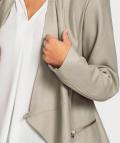 Ziegen-Nappaleder-Jacke sesam